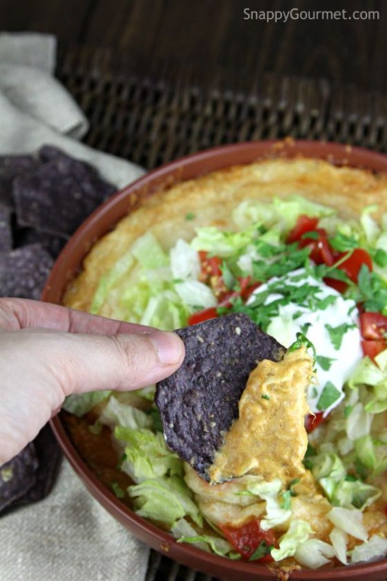 Chicken Enchilada Dip--www.countrycleaver.com