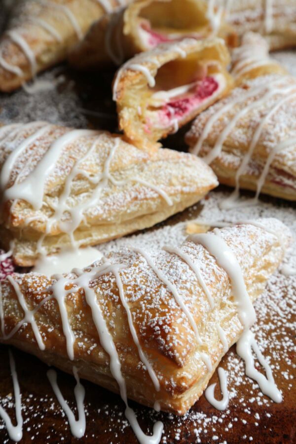 Easy Raspberry Cream Cheese Turnovers - Done in 30 minutes! 