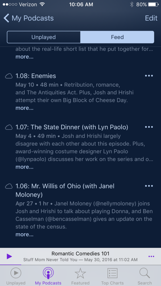 What I'm Listening To - Podcast Edition