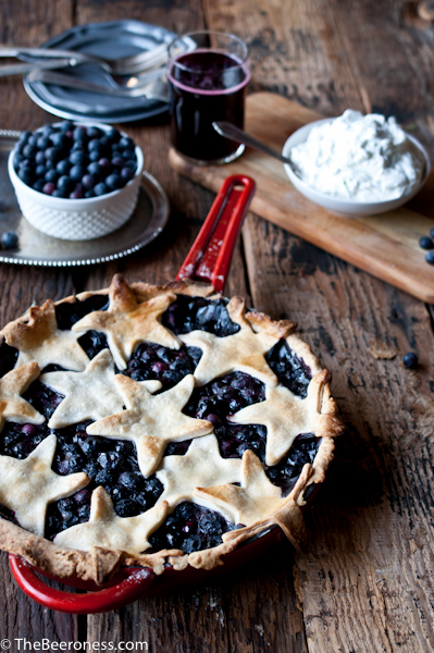 Blueberry Cider Skillet Pie with Lime Basil Whipped Cream and 25 Other Insanely Delicious Cast Iron Dessert 