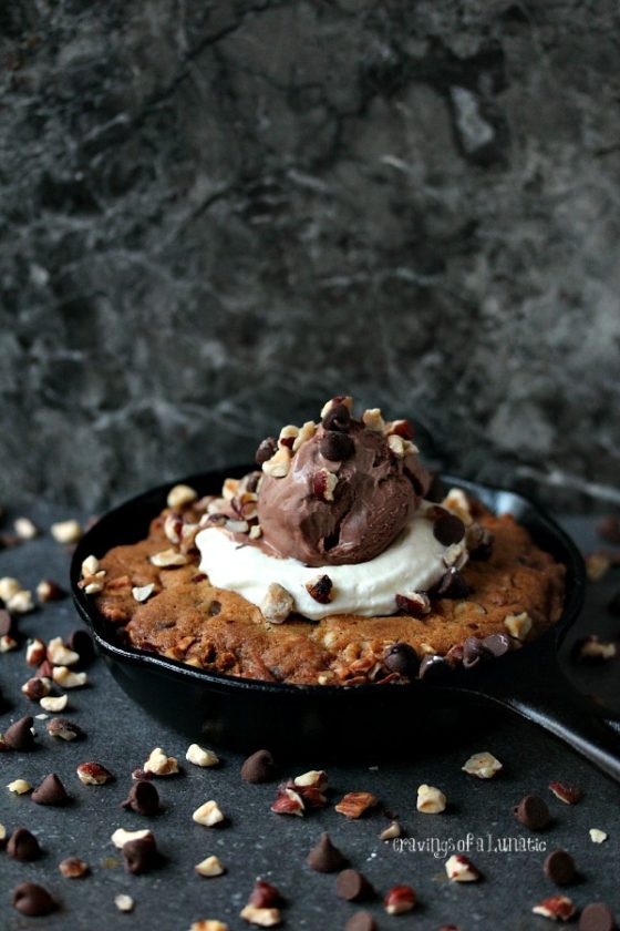 Chocolate Hazelnut Skillet Cookie and 25 Other Insanely Delicious Cast Iron Desserts