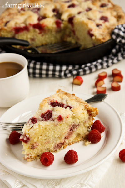 Raspberry Rhubarb Skillet Cake and 25 Other Insanely Delicious Cast Iron Desserts 