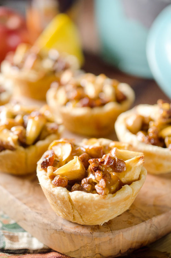 Caramel-Apple-Mini-Pie-Cups and 25 Bite Size Dessert Recipes for Every Occasion