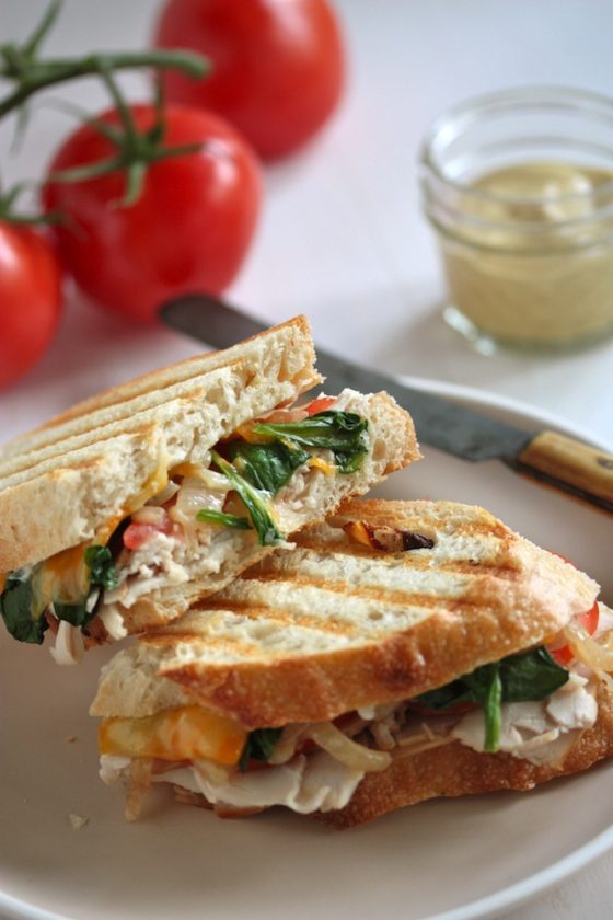 Cheesy Roast Turkey and Veggie Panini 25 Reasons Grilled Cheese is the Best Sandwhich Ever