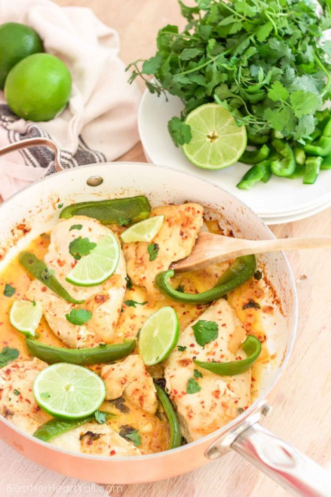 Creamy-Cilantro-Lime-Chicken-50 One Skillet Dinners