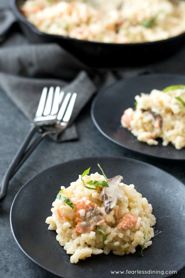 Smoked-Salmon-and-Shiitake-Risotto-50 One Skillet Dinners