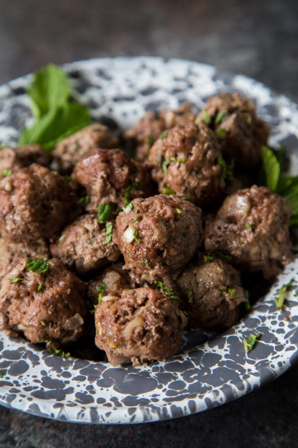 Whole30 Greek Lamb and Beef Meatballs