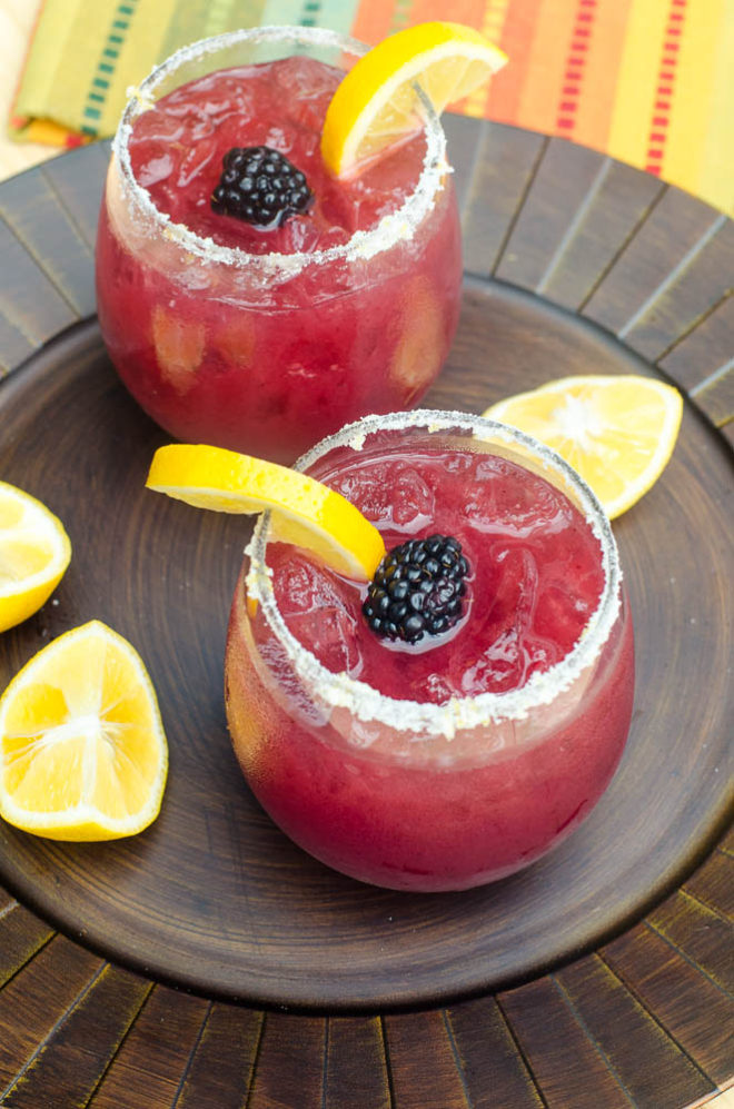 Blackberry-Lemonade-Margarita-FromValeriesKitchen - 25 Margaritas You Need in Your Life