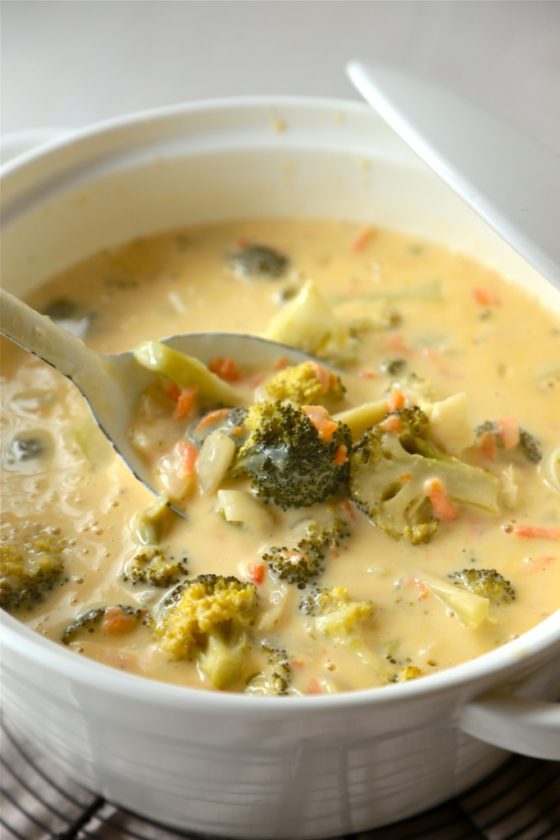 http://www.countrycleaver.com/2016/01/slow-cooker-broccoli-cheese-soup.html