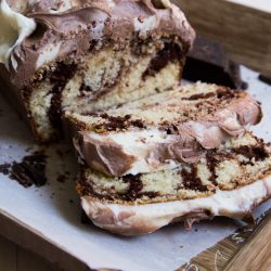 Chocolate Almond Marble Pound Cake