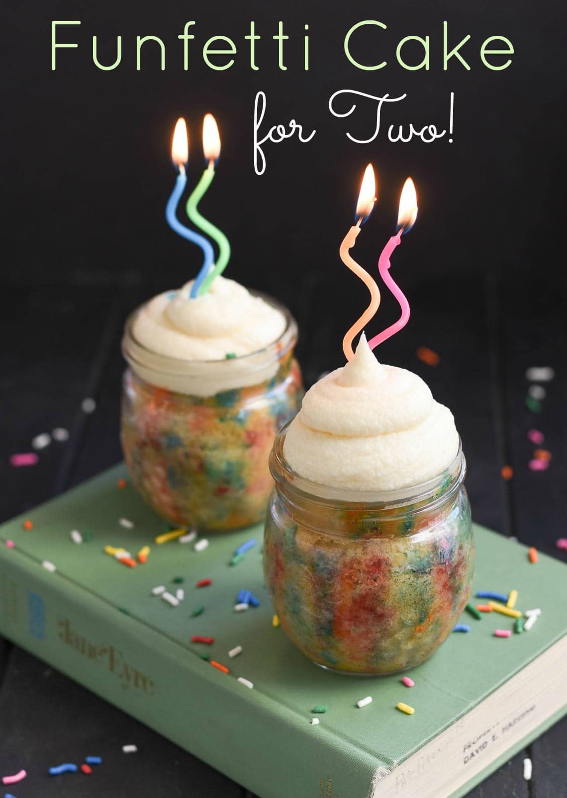 Funfetti Cake In Jars for TWO