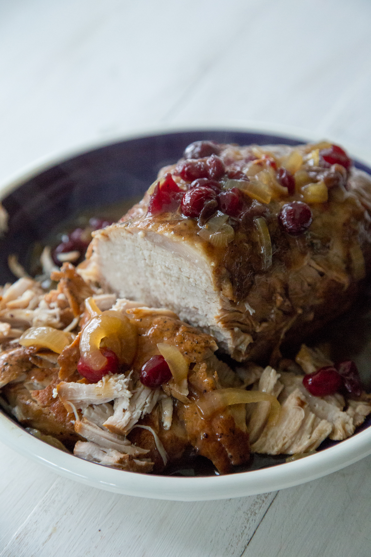 Slow Cooker Cranberry Balsamic Pork Loin Roast Country Cleaver