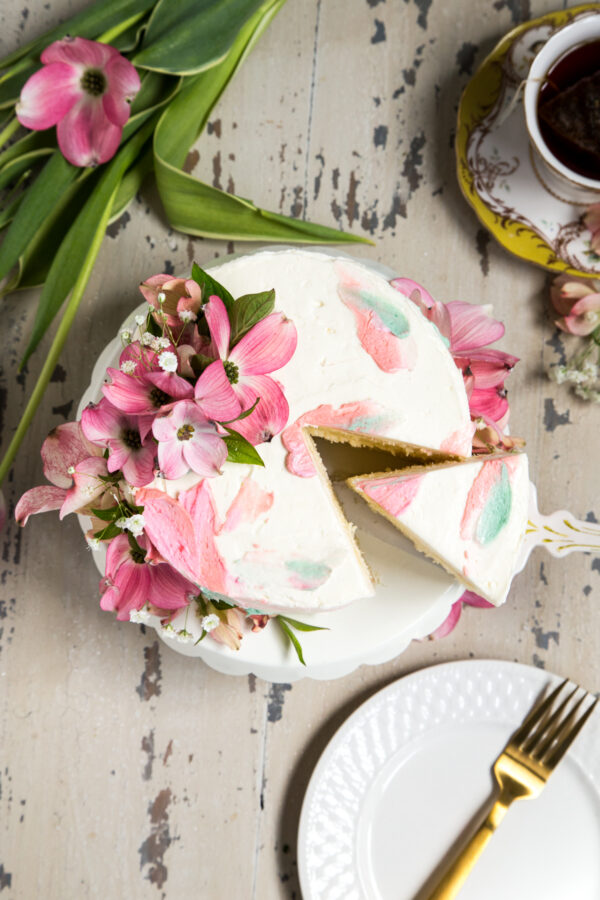 Lemon Elderflower Cake - Lemon Cake with Elderflower Buttercream Frosting - Harry and Meghan Markle Wedding Cake