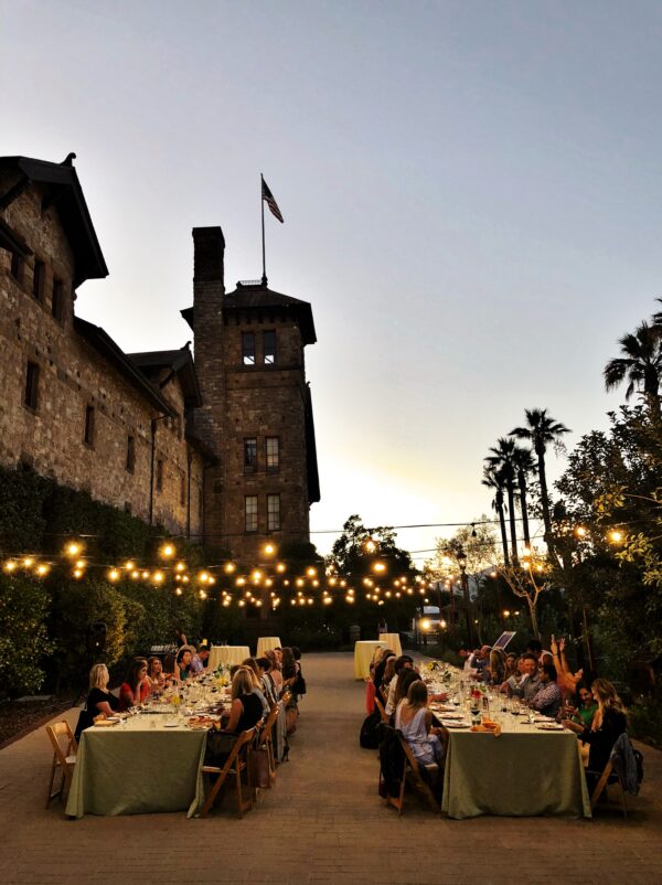 California CIA Campus Outdoor Dinner at Sunset