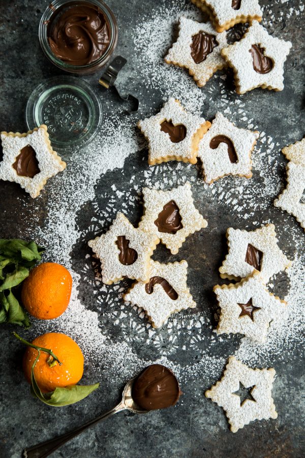 Nutella Orange Linzer Cookies | Country Cleaver